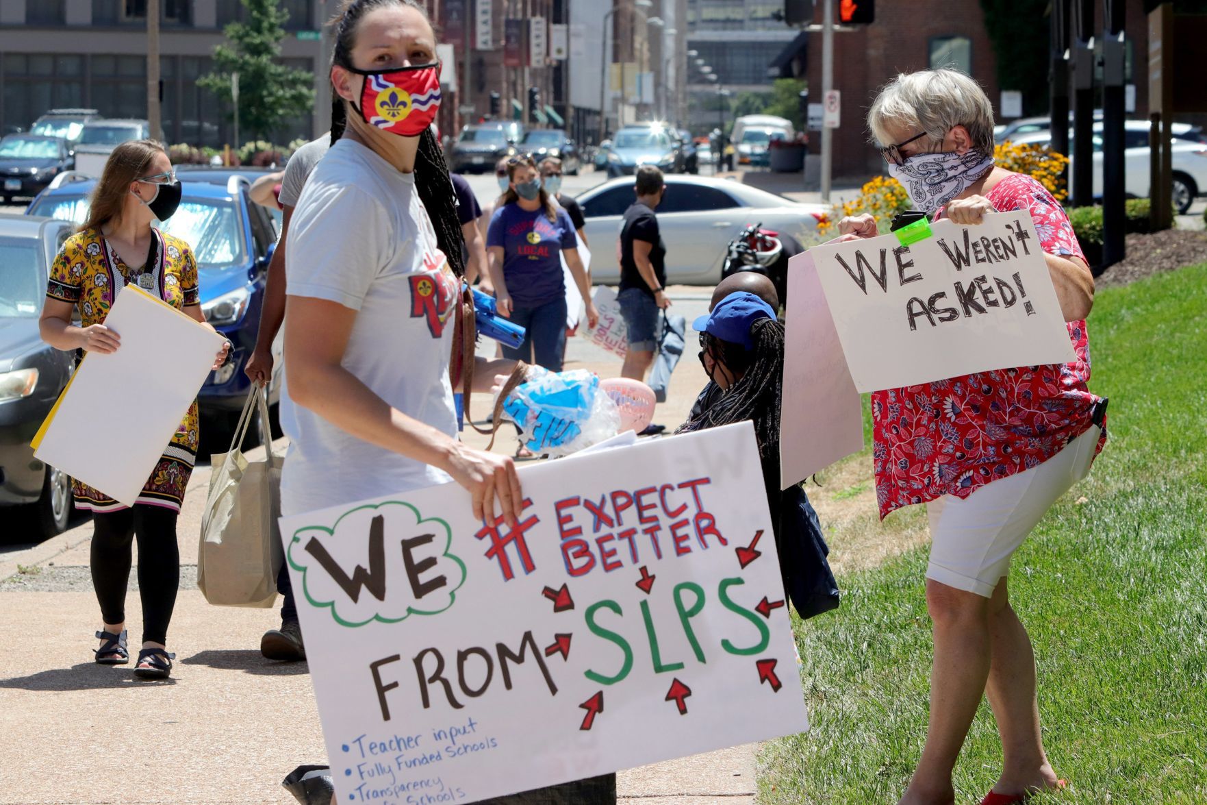 St. Louis Public School teachers hold sit-in